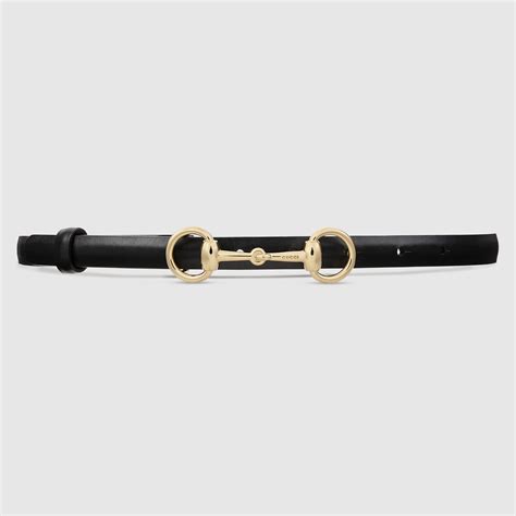 gucci skinny belt horsebit|Gucci Horsebit embellished belt.